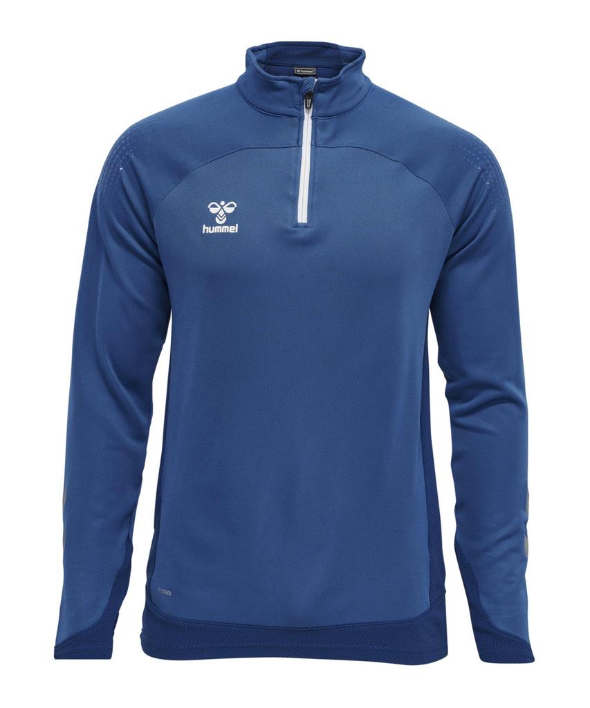 Hummel hmlLEAD Half Zip Sweatshirt 98% polyester Blue
