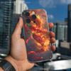 Chili Red  Phone Case iPhone17 16 15 14 13 12 11 Pro Max Plus Mini Clear Full Back Cover Silicone Soft Shell