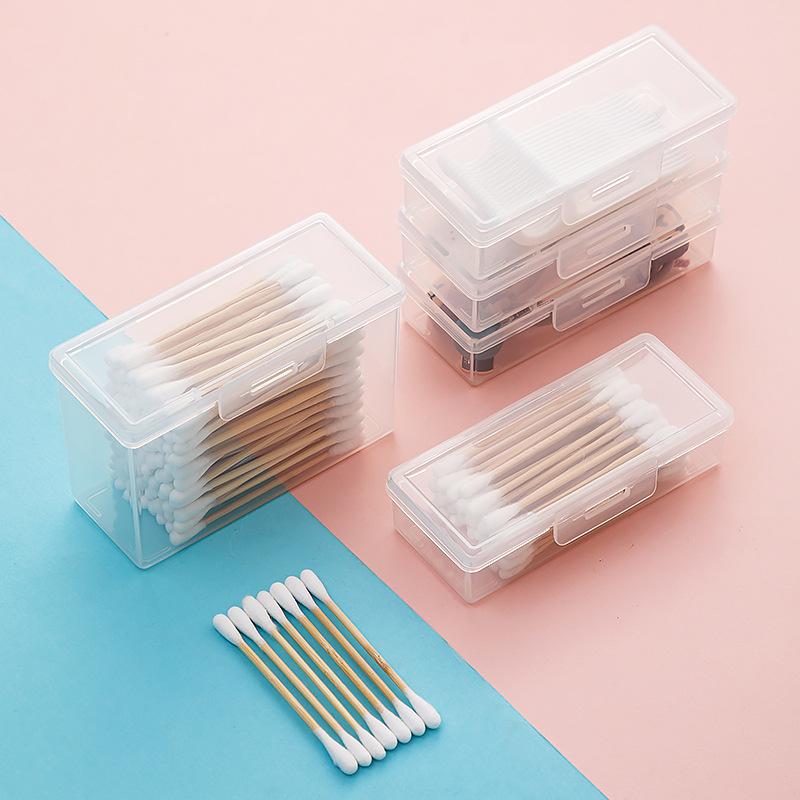 Portable Travel Box Cotton Swab Holder Case Detal Floss Jewelry Organizer Container Dust-proof Jewelry Accessories Box