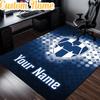 Custom Name Monterrey Emblem Design  Rug, Office Rug, Chair Rug, Carpet for Living Rooms, Doormat Game Rug Home Decor Christmas Gifts