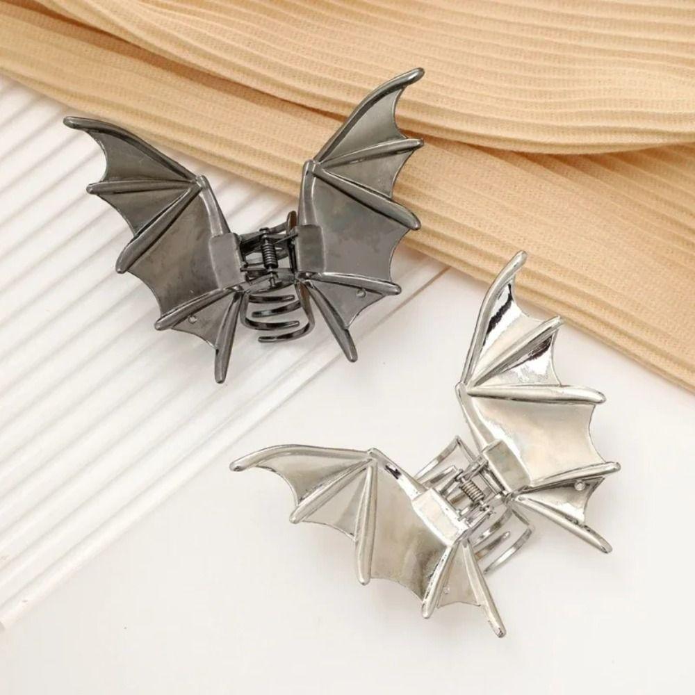 Акула клипса Bat Claw Clip Y2k Bat Hairpin Подарки Bat Wing Hair Claw Halloween