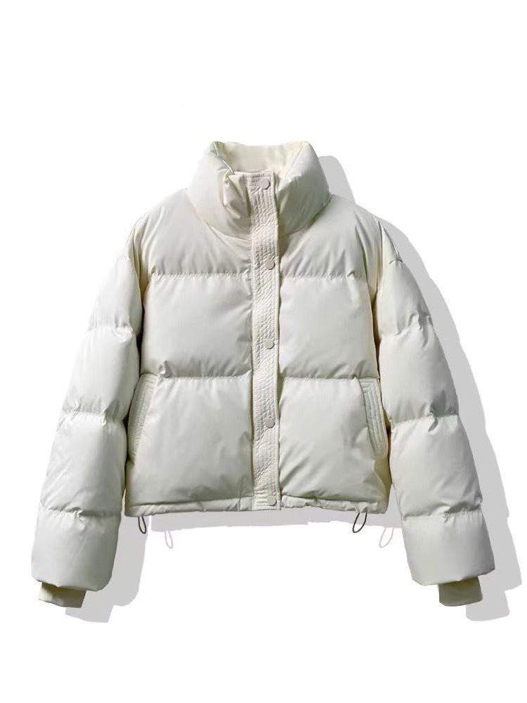 Зима новая ebay мода стойка воротник темперамент короткий шнурок теплый хлопковая подкладка одежда корейский маленький хлопковый стеганый жакет