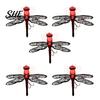 5 Piece Floating Lure Set 5Pcs 7.5cm/6.2g Bionic Dragonfly Fishing with Hooks, Topwater Insect Bait Bait, Realistic for Bass Trout Lures
