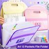 13 Pockets Organ Bag Waterproof Document Bag Creative Envelope Folder  School Office