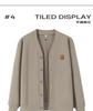V-neck cardigan jacket men's vintage style button jacket new top B