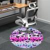 1pc Gothic Bat Office Round Rug, Non-slip, Soft and Durable Office Rug for Interior Decoration, Perfect for Office,Decoration yy260204049