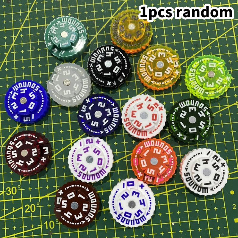 Высококачественный 25-миллиметровый счетчик ран 0-59 случайных цветов, инновационный и практичный счетчик для настольных игр