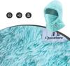 Теплая меховая балаклава для зимнего катания на лыжах Арктический Вельвет размер M мятный