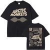 Retro Arctic Monkeys Album Tour Double Sided Graphic T Shirts Men Women Hip Hop Punk Rock T-shirt Casual Cotton Oversized Tshirt