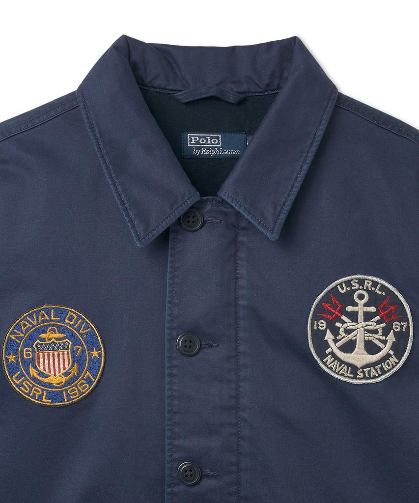 Сатиновая куртка-утилитарка Polo Ralph Lauren - Темно-синяя