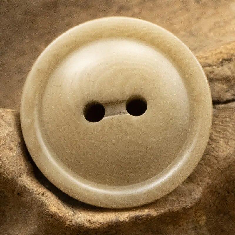 10 шт. деревянные пуговицы, круглые пуговицы с 2/4 отверстиями, полированные пуговицы с гладкой поверхностью, модные аксессуары для одежды