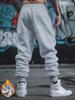 Мужские спортивные штаны Spider-crest с карманом, Белый символ паука, Минималистичный принт паукообразных на штанине, Боковой карман, Шнурок, Брюки-джоггеры для городского уличного стиля