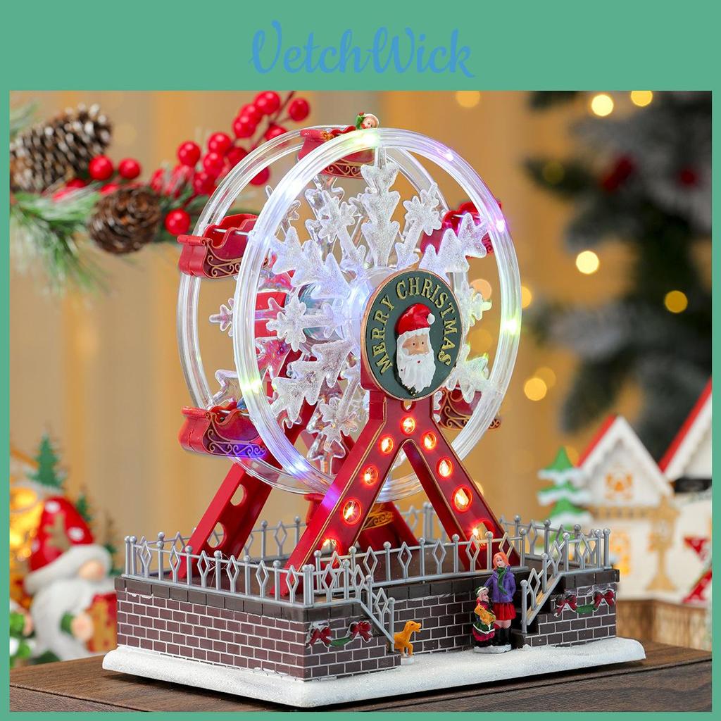 Santa Claus Themed Luminous Ferris Wheel Music Box