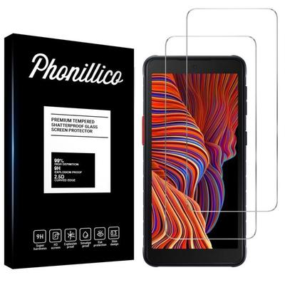 Закаленное стекло - Phonillico - Samsung Galaxy XCover 5 - Упаковка из 2 штук - Устойчивое к царапинам - Прозрачное