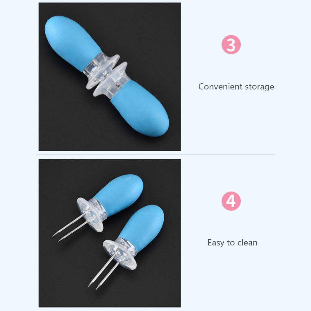 Игла для кукурузы из нержавеющей стали, вилка для кукурузы, вилка для барбекю, креативный кухонный инструмент для барбекю