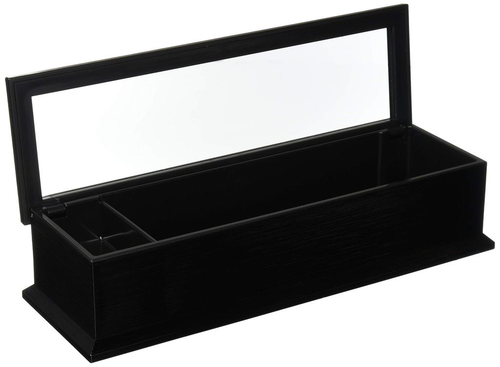 Футляр для палочек для еды Fukui Craft Roku (с Органайзером для зубочисток), 24см, Черный обод, Киноварь, 82296630, АБС, Япония, RHSQ001