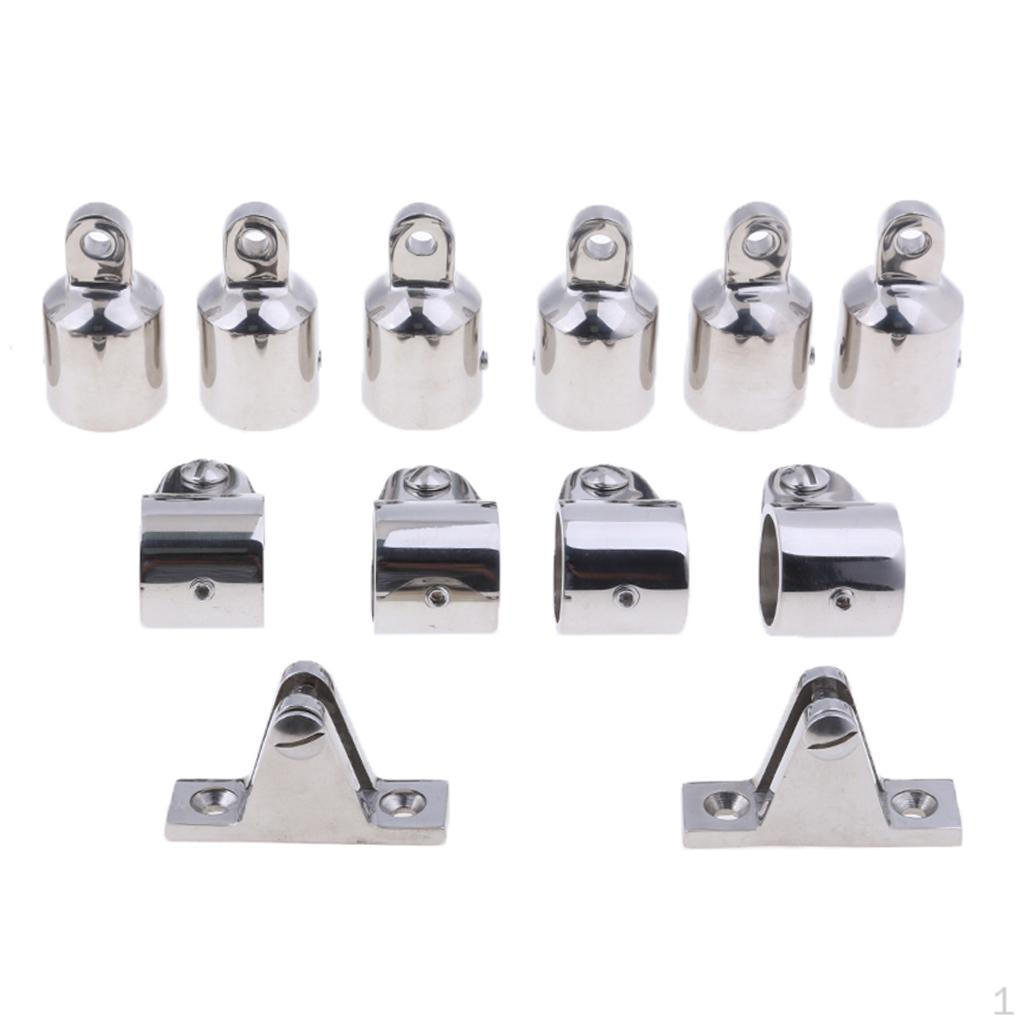 Bimini Top Fittings 16pcs/ Bow- 7/8'' 316 Marine Stainless Steel