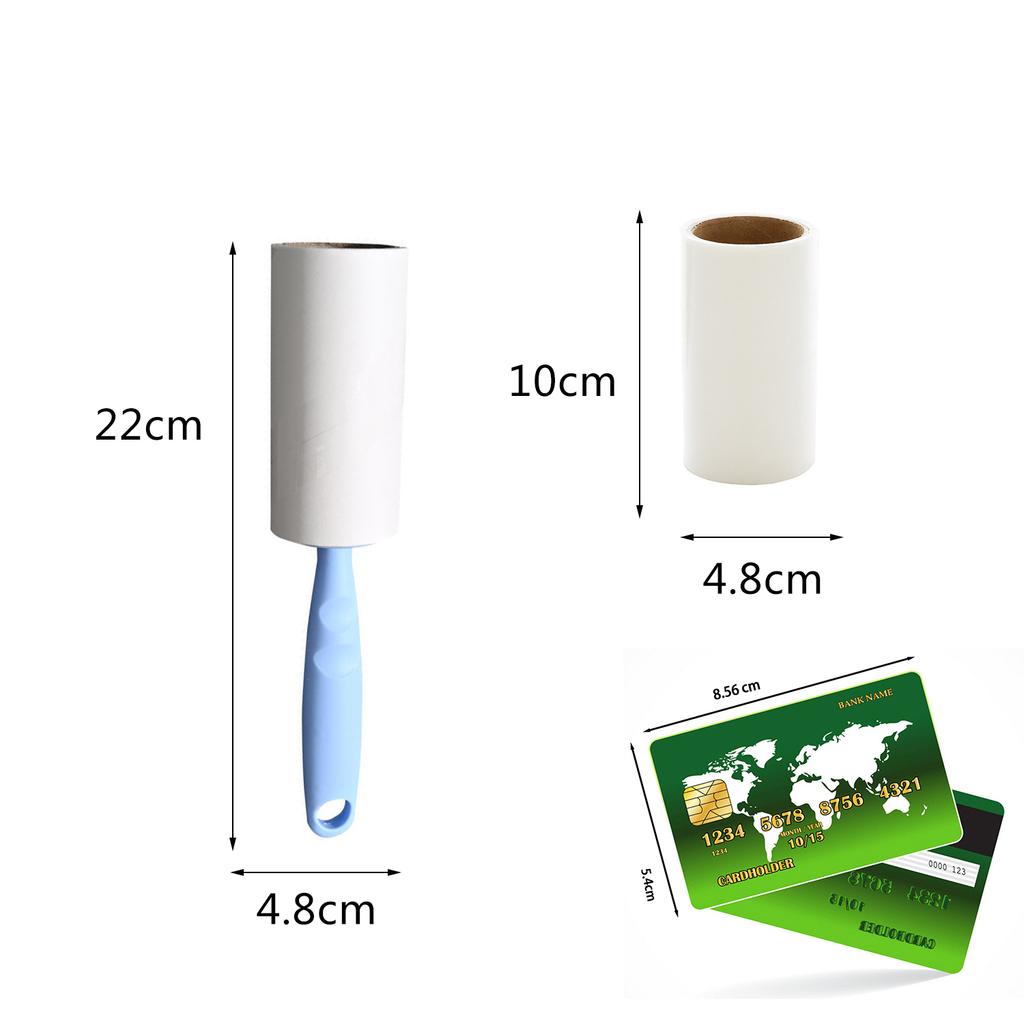 Lint Roller with Refills Sticky Remover Pet Dog Hair Clothes Sofa Dust Cleaning Remover Replaceable Roll Brush CleaningAccessory