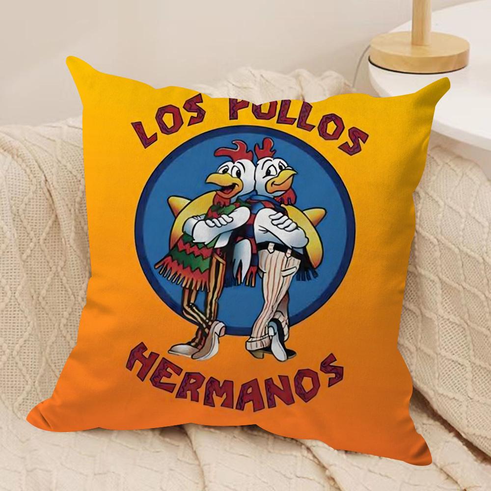 Los Pollos Hermanos Наволочка Шелковистый Короткий Плюш Двусторонняя Печатная Наволочка для Дивана Все Сезоны Домашний Декор Подарок