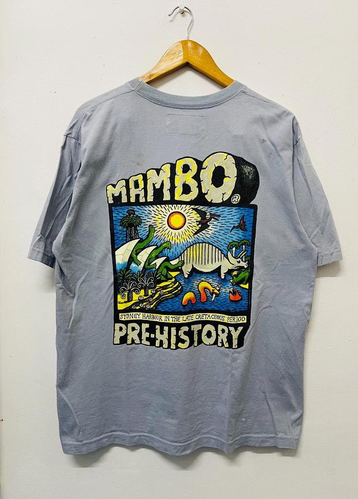 Vintage 90s Mambo Pre-History Graphic T-Shirt (L)