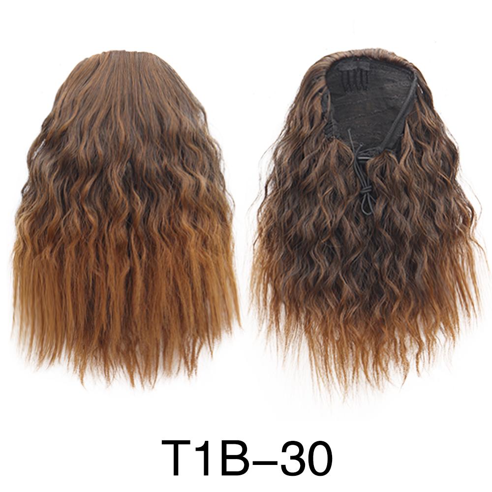 Синтетический 12-дюймовый короткий вьющийся хвостик на шнурке, наращивание парика из высокотемпературного волокна для женщин, повседневная одежда