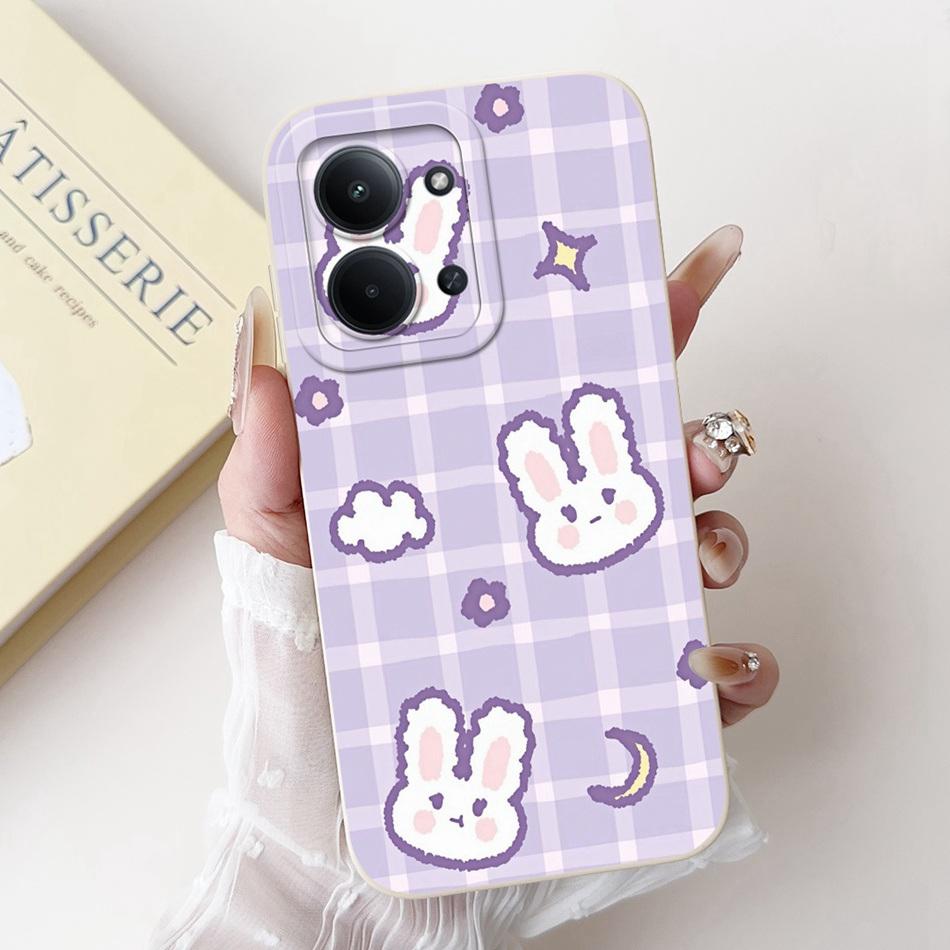 Для Xiaomi Poco C85 4G Милый Кролик Кошка Мультяшный Чехол Для Poco C85 C 85 4G Ударопрочный Мягкий Силиконовый Чехол