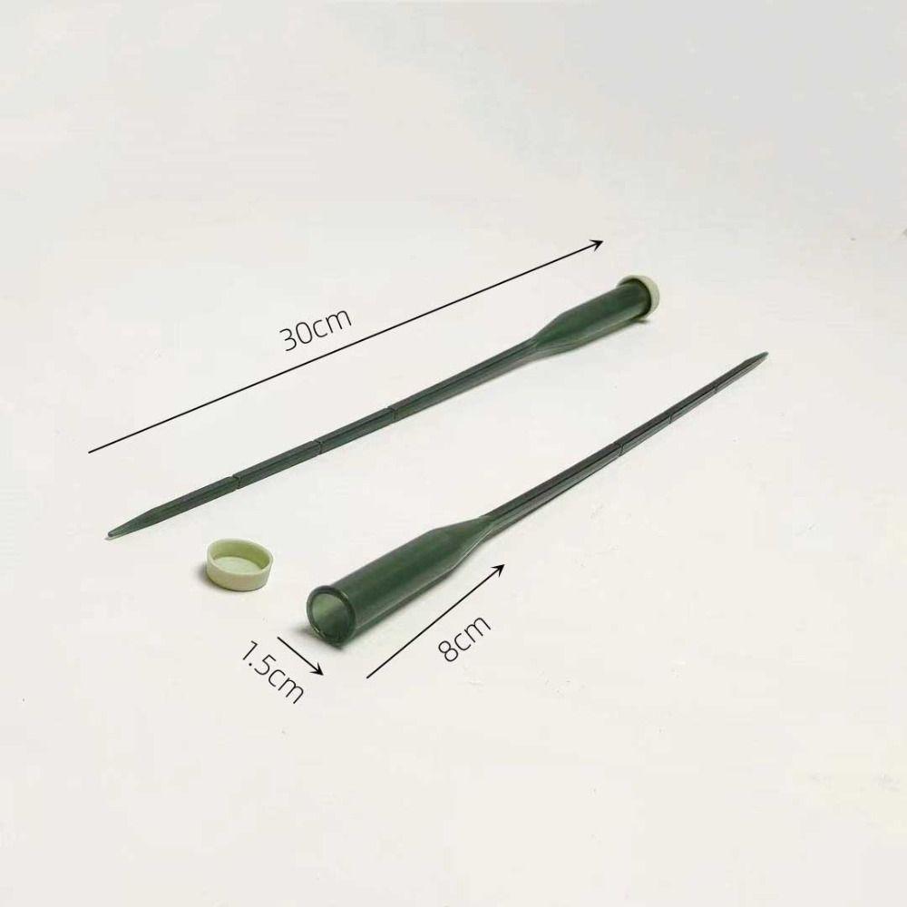 25pcs Plastic Planting Tube Water Containers Pole Multi-purpose Lengthened Nutrient Tube Bouquet Storage Holder