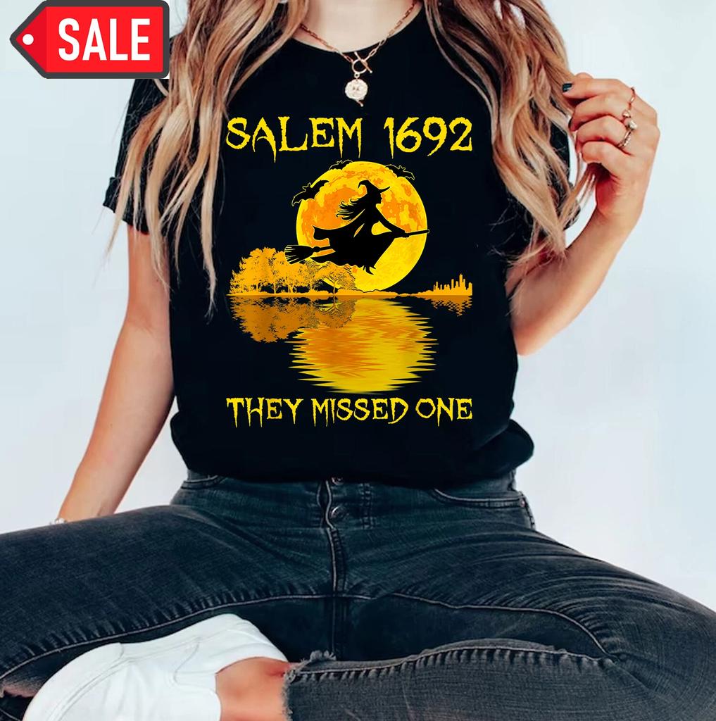 Salem 1692 They Missed One Funny Halloween T-Shirt 1