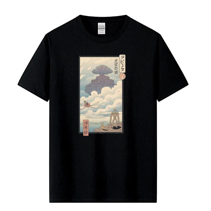 Men's High Quality T-shirt 100% Cotton Cool Anime Printed T-shirt Casual Funny O-neck Tshirt Loose Men T Shirt Tees Tops
