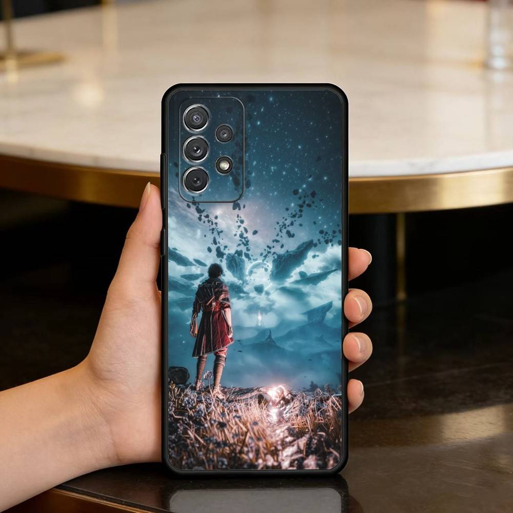 C-Clair Obscur Expedition 33 Мягкий Силиконовый Черный Чехол для Телефона Для Samsung Galaxy A73,A72,A71,A70,A53,A52,A51