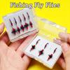 2Mixed Styles-6/10Pcs/Box Fly Fishing Flies Hook Bait (Dry Fly-Red Buzzer Ant & Caddis Midges)  High Carbon Steel Artificial Trout/Perch/Carp Bait