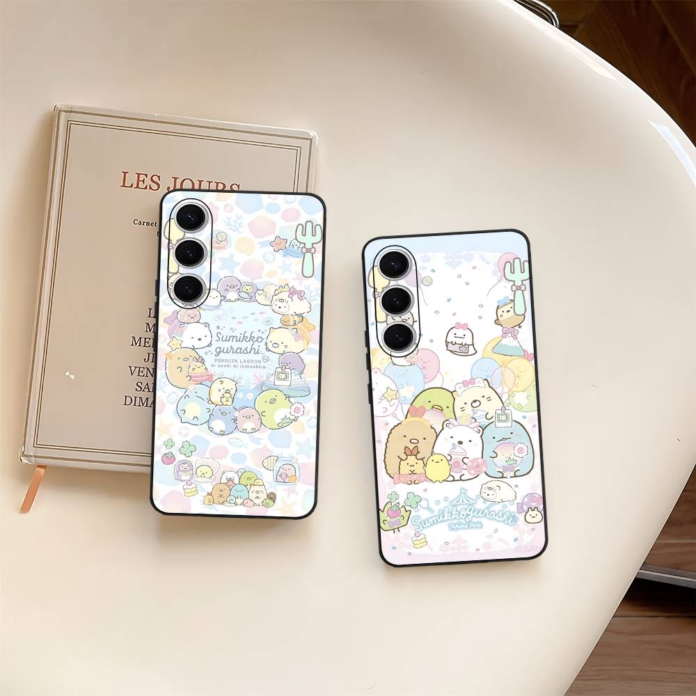 Чехол для телефона с аниме S-Sumikko G-Gurashi для Samsung S 24 fe 25 Ultra plus 20 lite 21 30 22 23 24 22 Ultra 5G Fundas