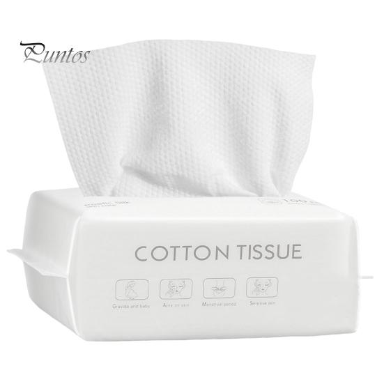 Makeup Remover Wipe 100Pcs/Bag Thick Face Towel Dry And Wet Use Strong Water Absorption Cleansing Cloth Lint Free Soft Travel Cotton Disposable