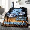 Name Custom North Carolina Print Flannel Blanket High Quality Warm Comfortable Cover for All Seasons Perfect for Gifts Home Decor