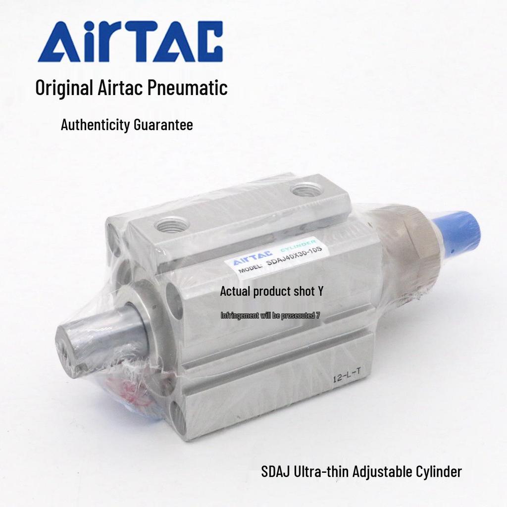 AirTAC Ultra-Thin Adjustable Cylinder SDAJ Series 40mm Bore, Various Stroke Options