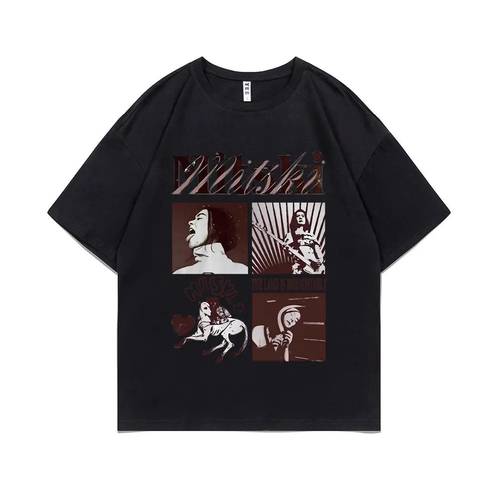 Мужская и женская футболка с графическим принтом Mitski, удобные футболки, The Last Words of A Shooting Star, уличные топы