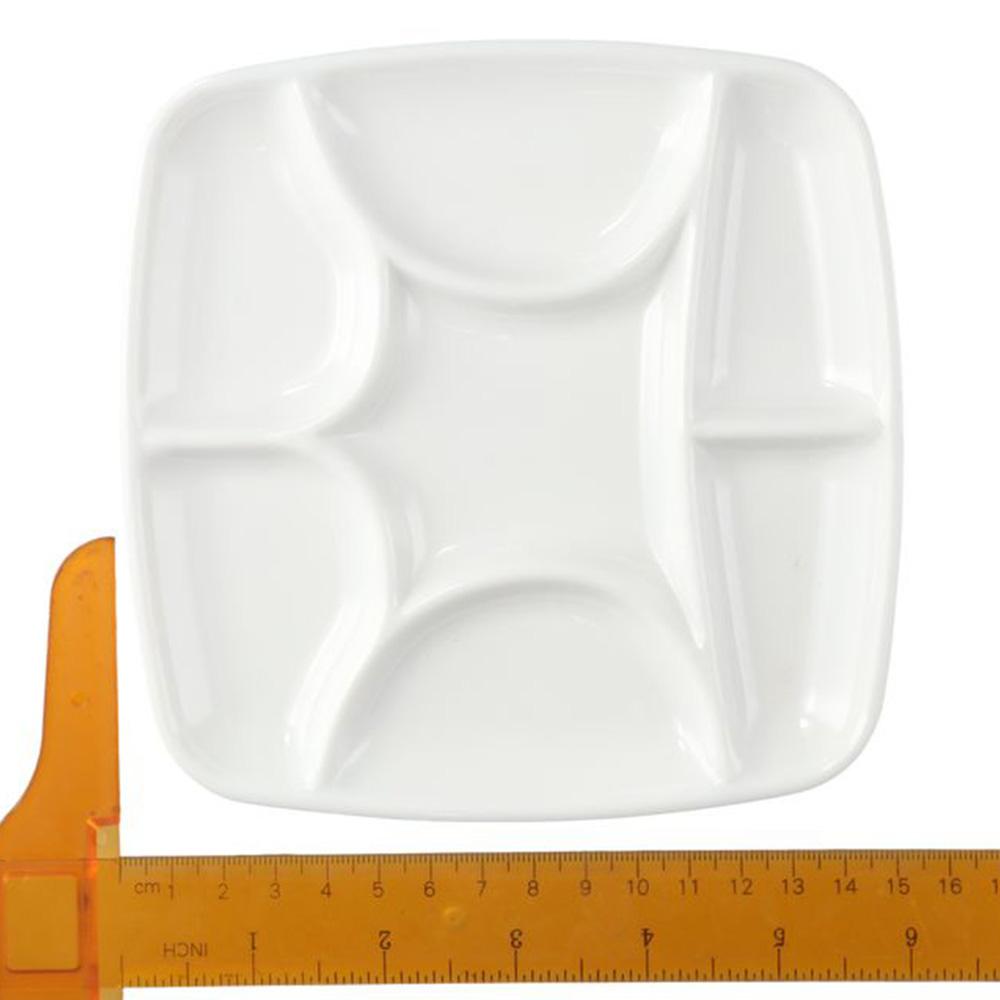 15*15*1,3 см 7-вольная квадратная палитра красок белая керамическая палитра художественных красок для акварельной живописи