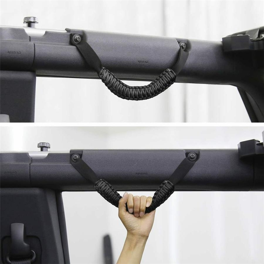 2 шт. Черные ручки-поручни на дугу безопасности, Нескользящие ручки для Ford Bronco 2021-2022