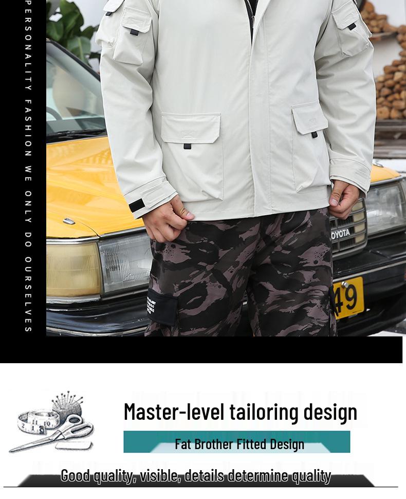 2019 Весна/Осень Мужская Модная Рабочая Куртка Большого Размера