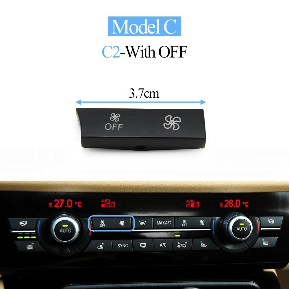 Air Conditioning Fan Wind Volume AC Control Switch Button Cap Cover For BMW 5GT 5 6 7 Series F01 F02 F06 F07 F10 F11 F12 F18