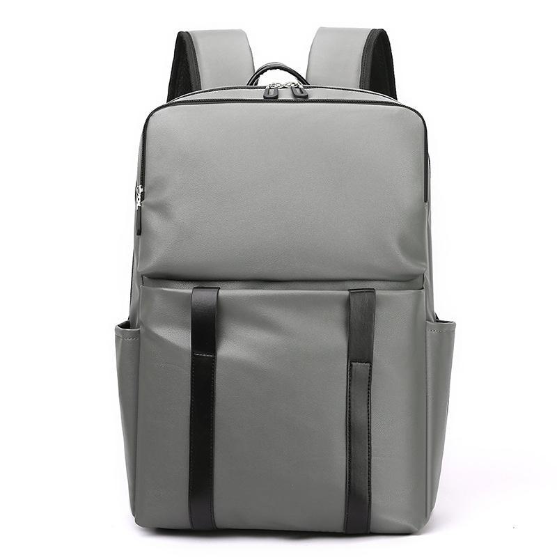 Мужской модный рюкзак из полиуретана большой вместимости для путешествий и поездок на работу