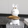 Light Luxury Cute Cartoon Rabbit Tray Key Storage Ornaments Entry Entrance Shoe Cabinet Model Room Children's Decorations