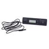Car Thermometer Clock LCD Display Digital Thermometer C/F Temperature Sensor Temperature Gauge Meter for Car Interior