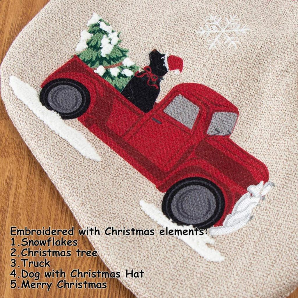 Рождественские подарочные носки с принтом, Рождественские носки, Подарочные мешки, Мешки для конфет