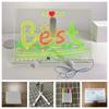Colorful LED Light-Up Acrylic Drawing & Message Board for Kids