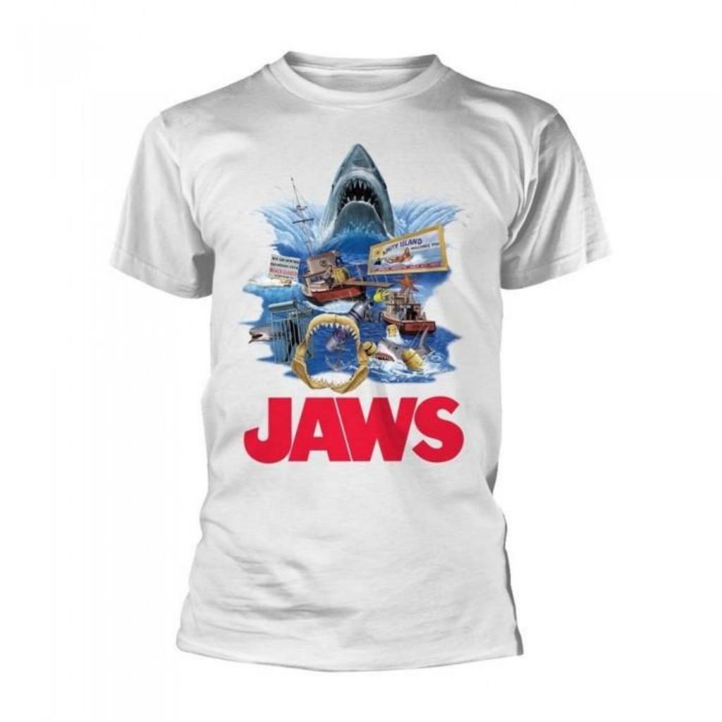 Jaws Unisex Adult Retro Cotton T-Shirt