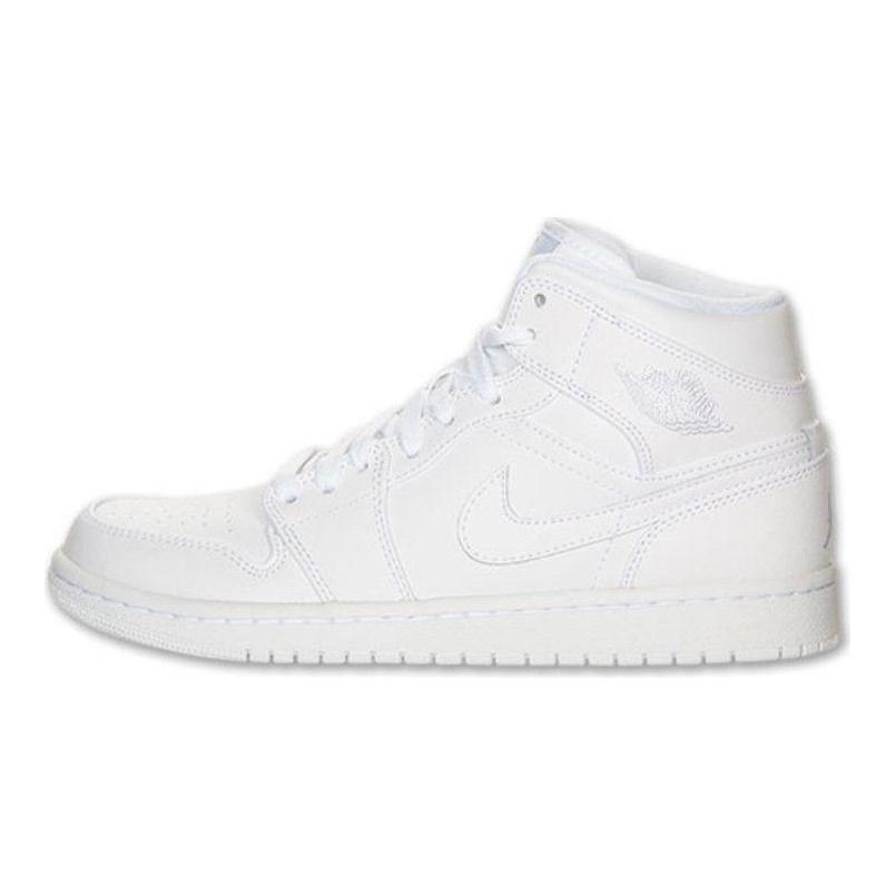 Jordan Кроссовки Air Jordan 1 Mid Skateboard Shoes Мужские Белые 554724-100
