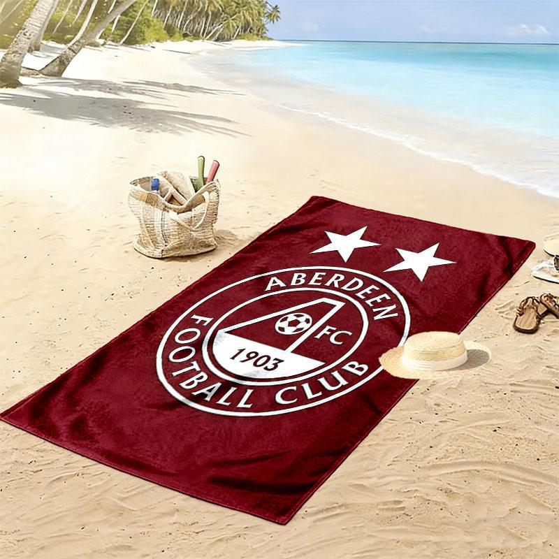 Aberdeen logo Print Beach Towel, Large Soft Quick Dry Towel for Beach Camping Swimming