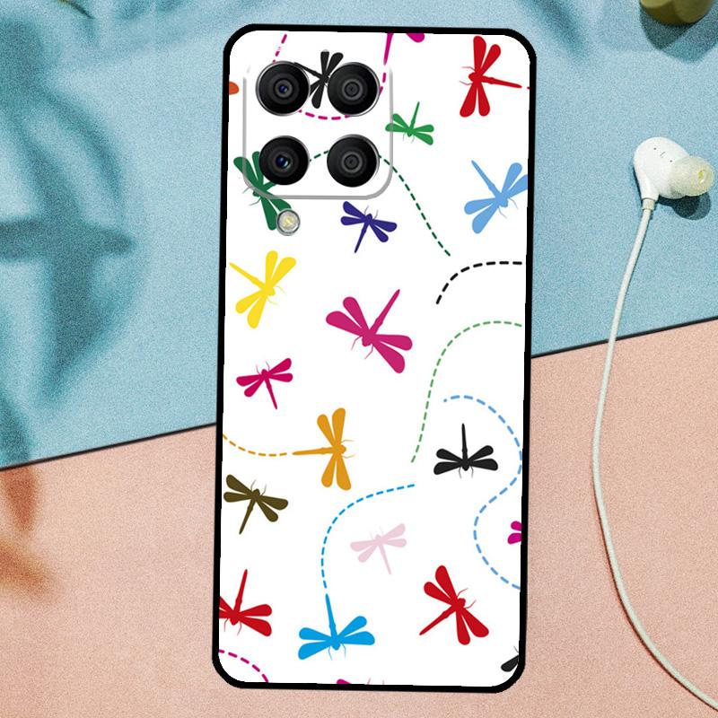 Цветочная Разноцветная Стрекоза Для Samsung Galaxy M21 M31 M11 M13 M33 M53 M16 M06 M12 M14 M15 M35 M55 M34 M54 M32 M52 Чехол