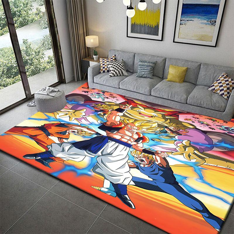 Dragon Ball Soft Touch Bedroom Area Carpetanime soft washable cartoon floor carpet